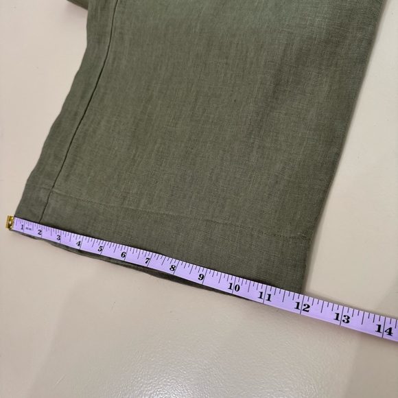 Madewell The Harlow High Rise Wide Leg Pant in 100% Linen in Distant Surplus 2 - Picture 12 of 16